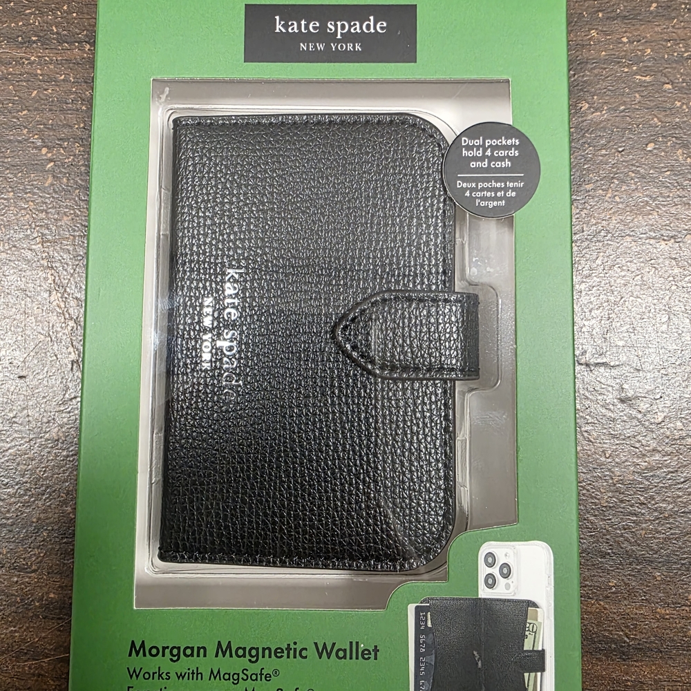 Kate Spade Black MagSafe Wallet